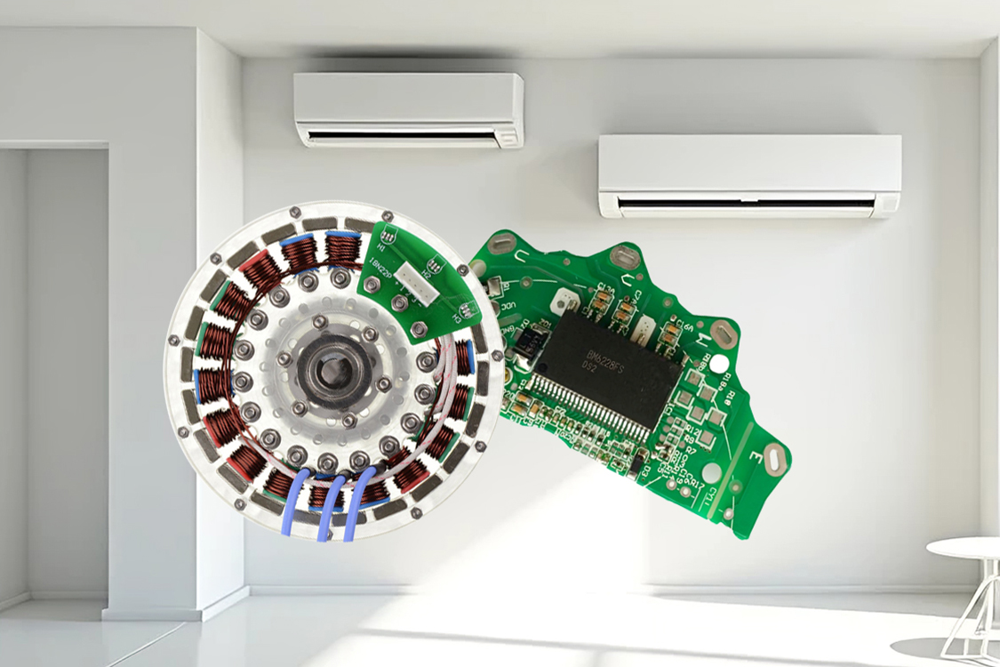 Function test of air conditioning motor controller