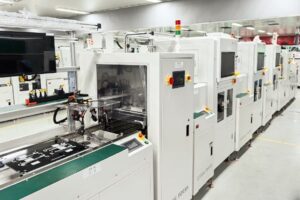 Lamp control panel Automatic test line