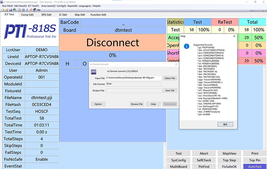Migrating SPEA 3030 Fixtures and Programs for Use on the PTI-818S Test System (Image 4)
